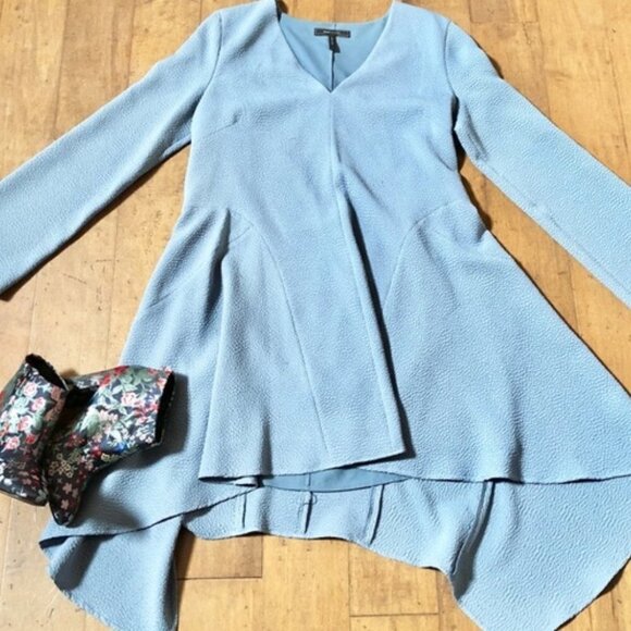 BCBGMAXAZARIA Robyn Long-Sleeve Asymmetrical Dress - Picture 3 of 4